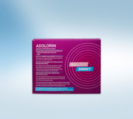 Adolorin ibuforte direkt 400mg 24 Beutel Rückseite