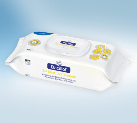 BACILLOL®30 Sensitive ++ Flächen-Desinfektion ++ stärker und schonender ++ 80 Tücher