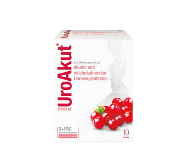 BIOGELAT UroAkut D-Mannose + Cranberry Sticks - Blasen-Hilfe