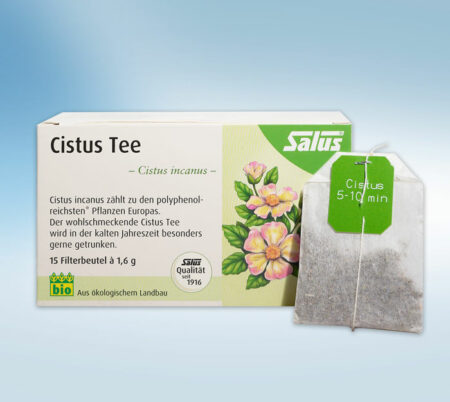 Cistus Tee Bio Salus 15 Teebeutel in einer Verpackung