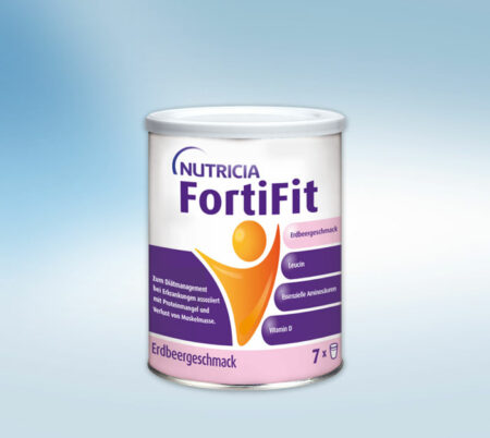 FortiFit Pulver mit Erdbeergeschmack 280g in Dose