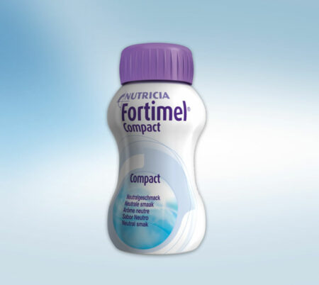 Fortimel Compact Neutral 125ml in weißer Trinkflasche