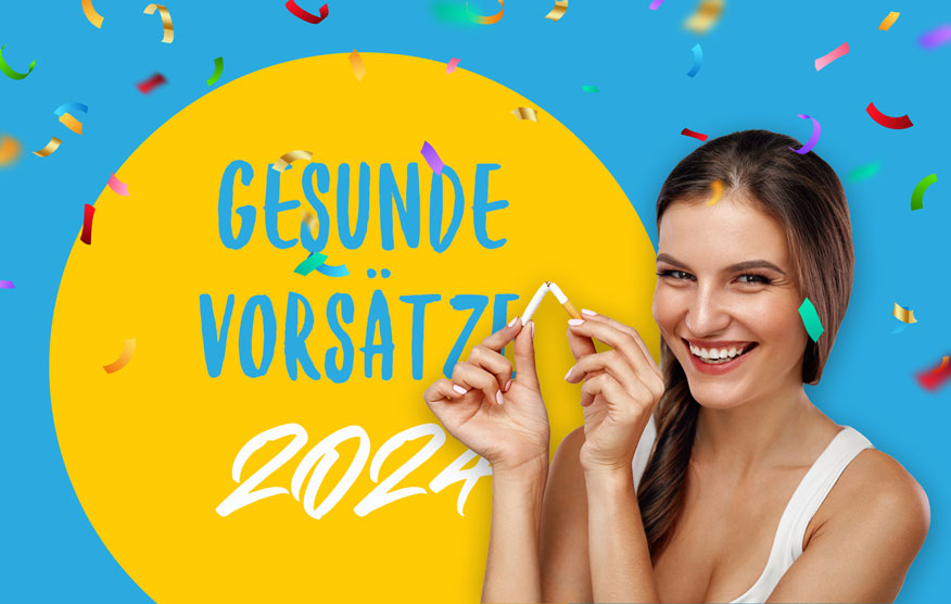 Gesunde Vorsätze 2024 - Rauchentwöhnung