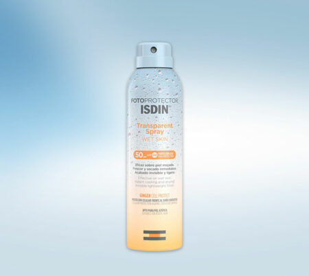ISDIN Fotoprotector Transparent Spray Wet Skin LSF 50 Sonnenschutz Spray für nasse Haut 250 ml