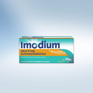 Imodium akut Schmelztabletten gegen Durchfallerkrankungen 10Stk