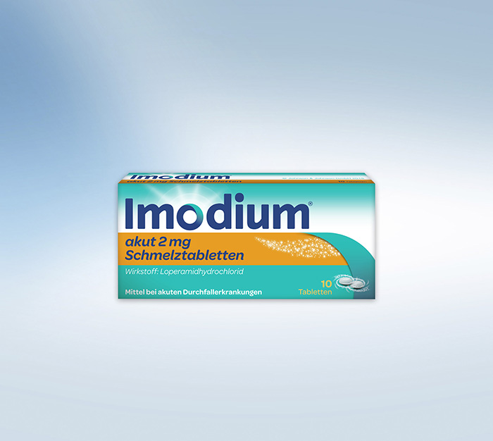 Imodium akut Schmelztabletten gegen Durchfallerkrankungen 10Stk