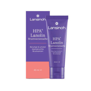 Lansinoh HPA Lanolin Brustwarzensalbe 40 ml mit Tube und Verpackung