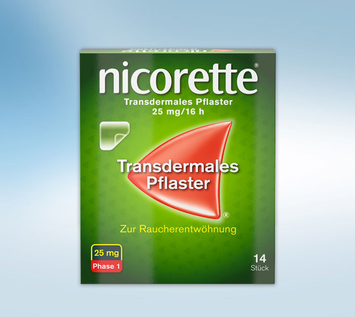 Nicorette transdermales Pflaster zur Raucherentwöhnung 25 mg/16 h und 14 Stück