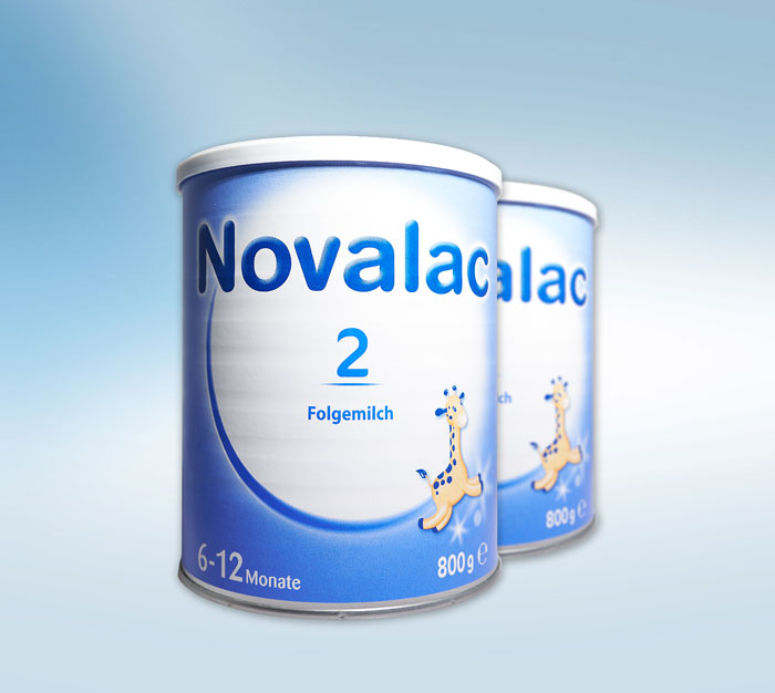 Novalac 2 Doppelpack 2x 800g Folgemilch für Babys