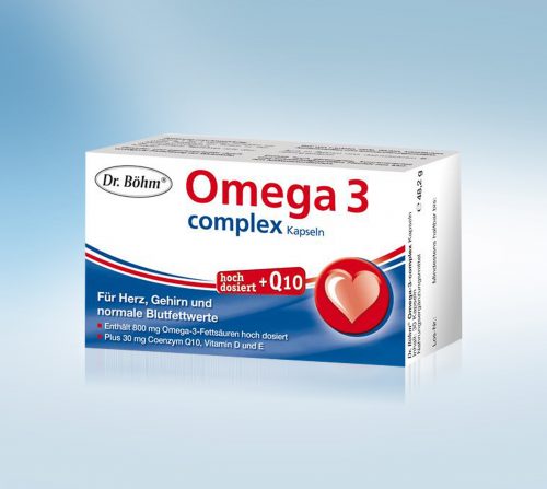 800mg OMEGA-3 DR. BOEHM KAPSELN COMPLEX hochdosiert Omega3 + Q10