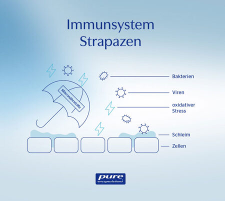 Pure Encapsulations Vitamin C - Grafische Darstellung von Immunsystem Strapazen
