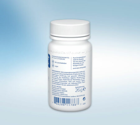 Pure Encapsulation B12 Folate Melt 90 Lutschtabletten Rückseite