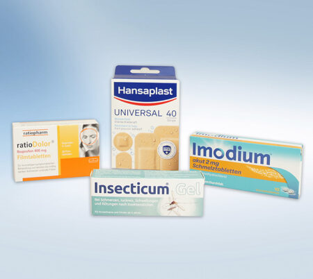 REISEAPOTHEKE ++  4 Reisebasics zum Sparpreis