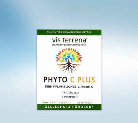 Vis terrena phyto C Plus rein pflanzliches Vitamin C 60 Kapseln