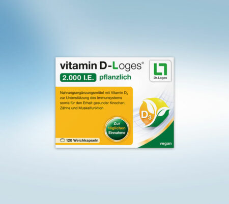 Vitamin D-Loges 2.000 IE 120 pflanzlich Kapseln