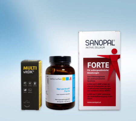 Westend Nachsorge Paket bestehend aus 3 Produkte: Multi vitDK, Nervenkraft Forte und Sanopal Forte