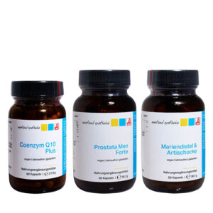 Westend Paket Männerwohl bestehend aus Coenzym Q10 Plus, Prostata Men Forte und Mariendistel & Artischocke