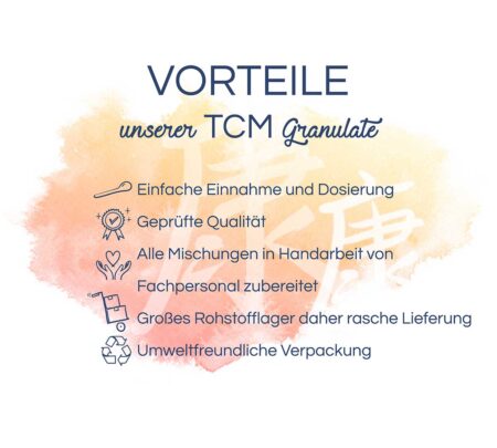 Vorteile unserer TCM-Granulate