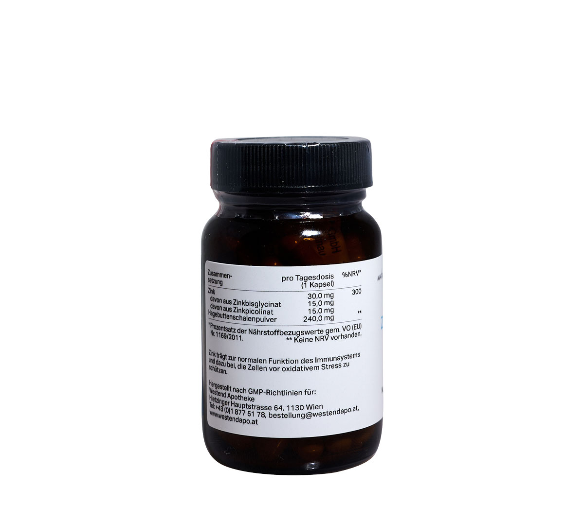 Westend Zink Komplex 30 mg Zusammensetzung