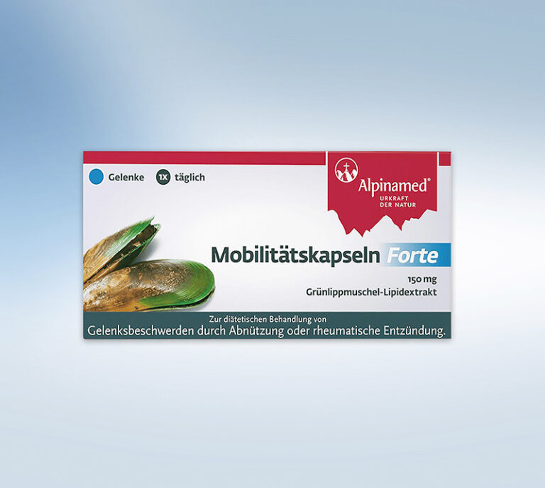 Alpinamed Mobilitätskapseln mit Grünlippenmuschelextrakt