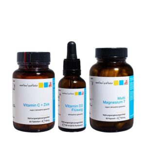 Das Westend Alltags Bundle – Magnesium + Vitamin D3 + Vitamin C+Zink