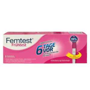 Femtest Frühtest Schwangerschaftstest in der Originalverpackung