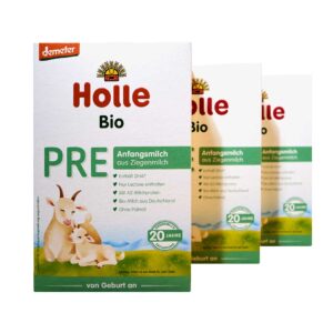 Holle demeter Bio Anfangsmilch PRE aus Ziegenmilch – 3er-Pack
