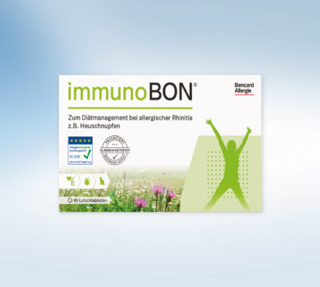 IMMUNOBON® 60 Lutschtabletten ++ Hilfe bei Pollenallergie, Heuschnupfen, Hausstaubmilbenallergie & Tierhaarallergie