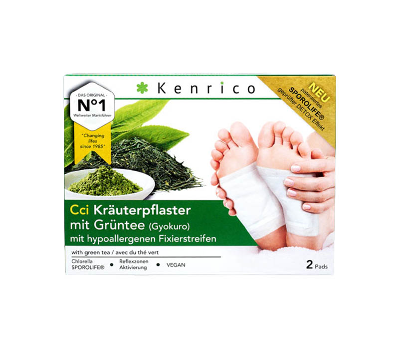 Kenrico Kräuterpflaster Grüntee 2 Stück Vorderseite