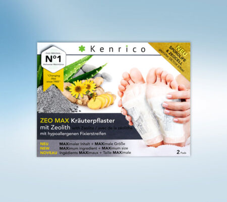 Kenrico Kräuterpflaster Zeolith 2 Stück Vorderseite