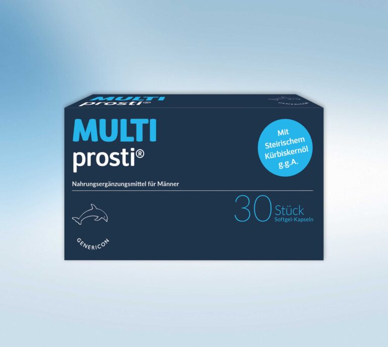 MULTIprosti – Nahrungsergänzungsmittel für Männer mit steirischem Kürbiskernöl, 30 Softgel-Kapseln von Genericon