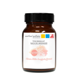 100g Weidinger Mischung Nr. 43 „Tamox-Hitze-Ausgleichsformel" im braunen Apothekerglas