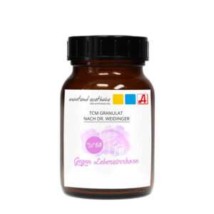100g Weidinger Mischung Nr. 58 „Gegen Leberzirrhosel" im braunen Apothekerglas